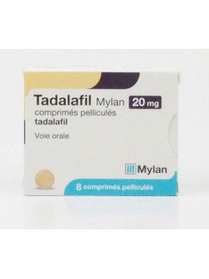 Tadalafil 20 mg. 12 tablets